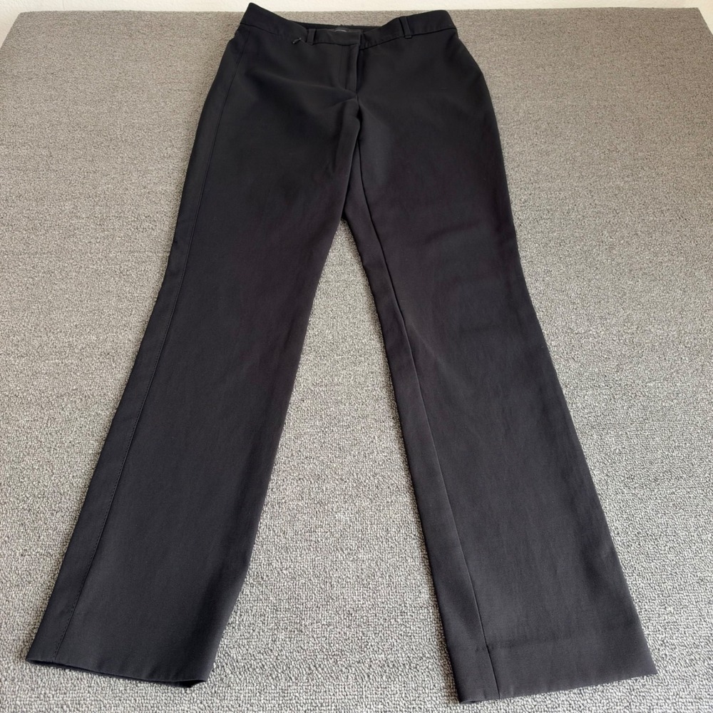 White House Black Market WHBM Elle Slim Pants Black Size 4L Tall Office Wear